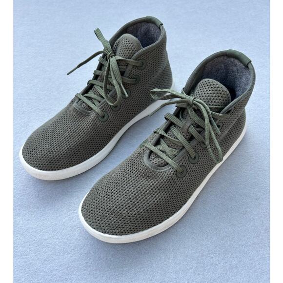 Mens Allbirds Tree Toppers Athletic Sneakers Olive Green high top US 10 EU42 - Picture 2 of 10